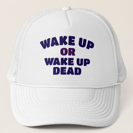 政治や政治に注意を払う キャップ (正面)