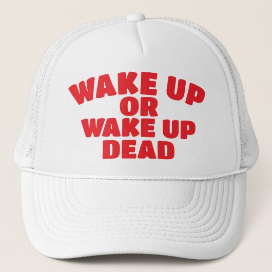 政治や政治に注意を払う キャップ (正面)