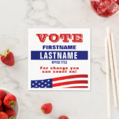 政治をカスタム築く スタンダードカクテルナプキン (インサイチュ)