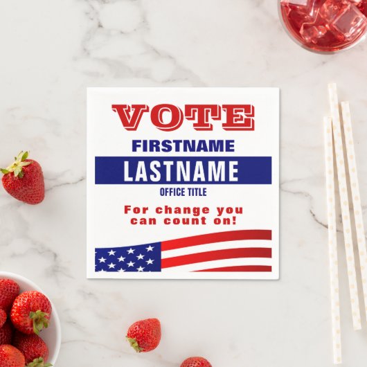 政治をカスタム築く スタンダードカクテルナプキン (インサイチュ)