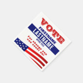 政治をカスタム築く スタンダードカクテルナプキン (角)