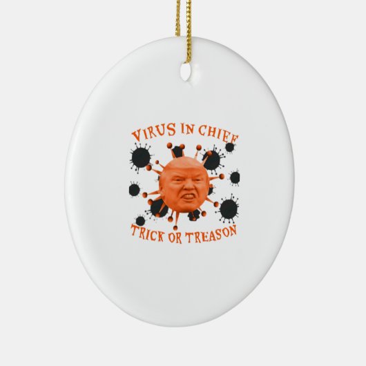 政治アンチのハロウィーン セラミックオーナメント (右)