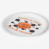 政治アンチのハロウィーン ペーパープレート (アングル)