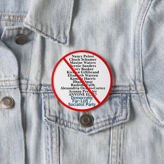 政治アンチ民主離れ主義パーティー 缶バッジ (インサイチュ)