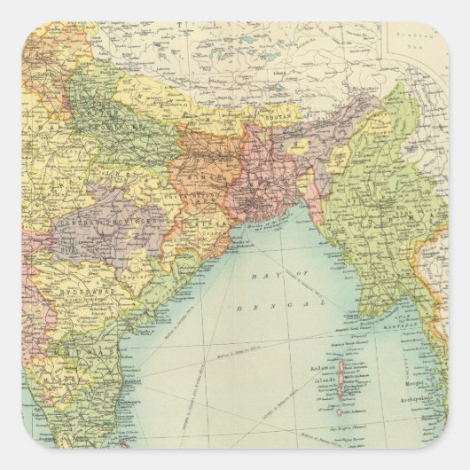 政治インド及びより遠いインド スクエアシール (正面)