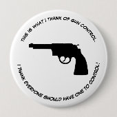 政治カスタム意表現見の 缶バッジ (正面)