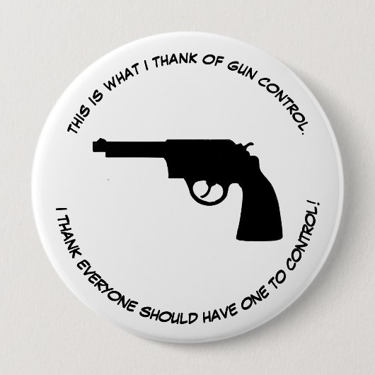 政治カスタム意表現見の 缶バッジ (正面)