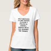 政治カスタム課題軍隊 Tシャツ (正面)