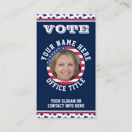 政治カスタム運動テンプレート名刺 名刺