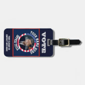 政治カスタム運動テンプレート ラゲッジタグ (正面横)