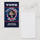 政治カスタム運動テンプレート 名刺 (正面/裏面)