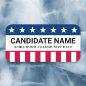 政治カスタム選挙運動候補者 名札