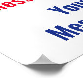 政治カスタム選挙運動 ポスター (角)