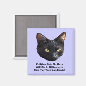 政治キャットはオフィスSqマグネットにネズミはいないだろう マグネット (正面/裏面)