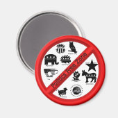 政治キャンペーンの忌避磁石 マグネット (正面/裏面)