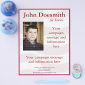 政治キャンペーンチラシテンプレート チラシ (シングル)