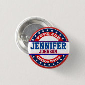 政治キャンペーンテンプレート 缶バッジ (正面&裏面)