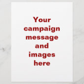 政治キャンペーンフライヤーテンプレート チラシ (裏面)