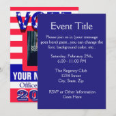 政治キャンペーン投票 招待状 (正面/裏面)