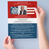 政治キャンペーン資金調達者イベント チラシ (手)