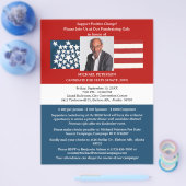 政治キャンペーン資金調達者イベント チラシ (シングル)