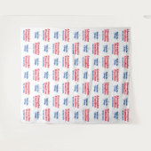 政治キャンペーン | ステップアンドリピート 背景 タペストリー (正面(横))