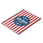 政治キャンペーン – 愛国的なスターとストライプ ノートブック (左側)