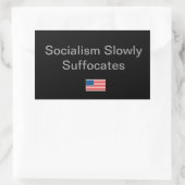 政治シンプル期のアイディア 長方形シール (バッグ)