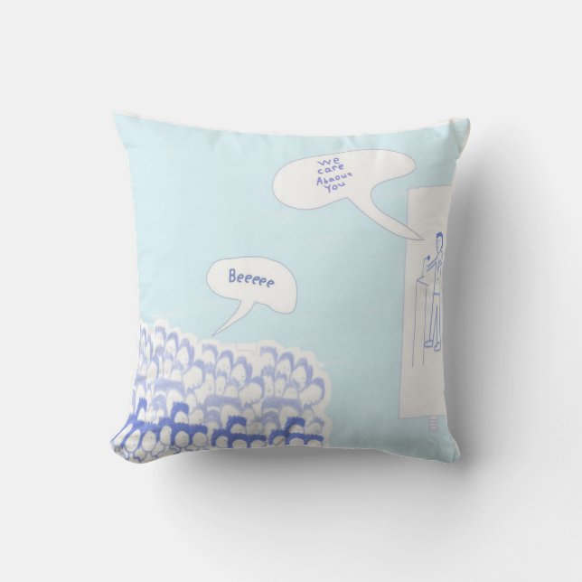 政治スケッチ術 アウトドアクッション (正面)