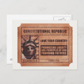 政治チケット ポストカード (正面/裏面)