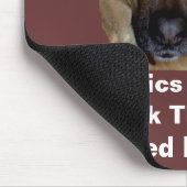 政治ドイツの羊飼い犬が真実を叫ぶ マウスパッド (コーナー)