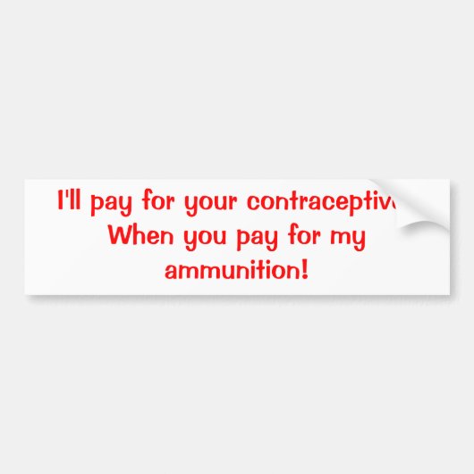 政治バンパーステッカー バンパーステッカー (正面)