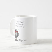 政治パーソナライズされた的スターおもしろいIQユーモアのジョーク コーヒーマグカップ (正面左)