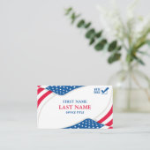 政治パーソナライズされた選挙運動候補者 名刺 (スタンド正面)