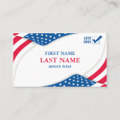 政治パーソナライズされた選挙運動候補者 名刺 (正面)