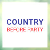 政治パーティー前の国 ウィンドウサイン (シート3)