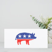 政治パーティー豚マスコット (スタンド正面)