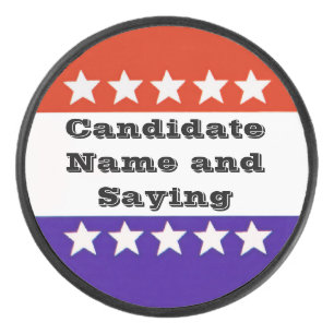 政治ボタン アイスホッケーパック