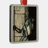 政治ポスターの上に人によってつかまえられる置くこと メタルオーナメント (右)