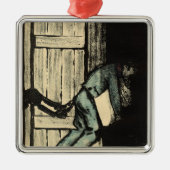 政治ポスターの上に人によってつかまえられる置くこと メタルオーナメント (正面)