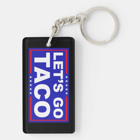 政治ユーモアのタコに行こう キーホルダー (裏面)