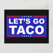 政治ユーモアのタコに行こう ポストカード (正面)