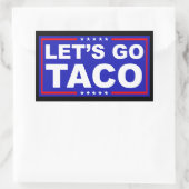 政治ユーモアのタコに行こう 長方形シール (バッグ)