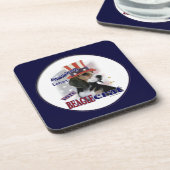 政治ユーモアを表現する コースター (左側)