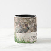 政治ラビットホールバニー写真政治ユーモア マグカップ (中央)