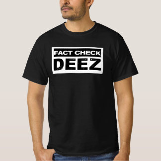 政治事実おもしろいチェックDeezシャツ Tシャツ