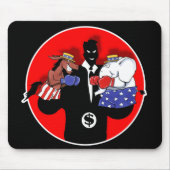 政治人形劇 マウスパッド (正面)