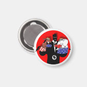 政治人形劇 マグネット (正面/裏面)