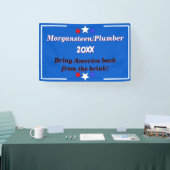 政治候補カスタムキャンペーンの作成 横断幕 (トレードショー)