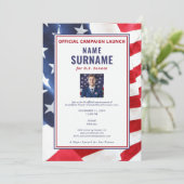 政治候補写真公式キャンペーン開始 招待状 (スタンド正面)